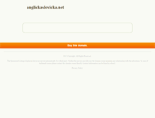 Tablet Screenshot of anglickaslovicka.net